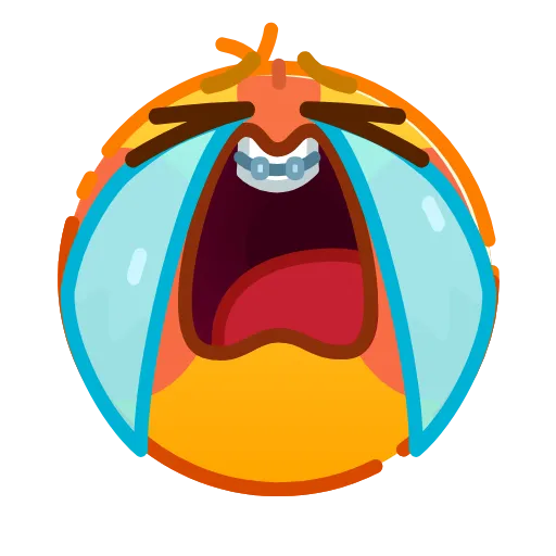 😭 Эмодзи «Hand Drawn Emoji - эмоджи в стиле рисованных» для Telegram