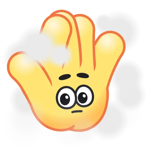 😶‍🌫️ Эмодзи «Hand Emoji» для Telegram
