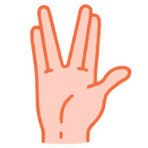 🖖 Эмодзи «Hands» для Telegram