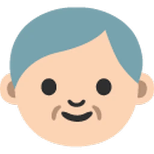 👴 Стикер «Animated Hangouts • Blob Emoji» для Telegram
