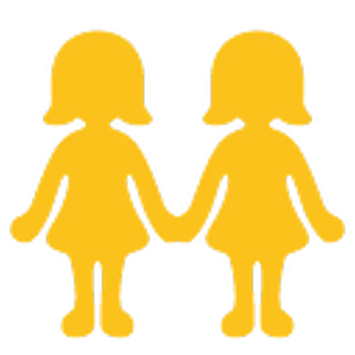 👭 Стикер «Animated Hangouts • Blob Emoji» для Telegram