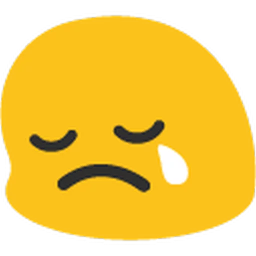 😢 Стикер «Animated Hangouts • Blob Emoji» для Telegram