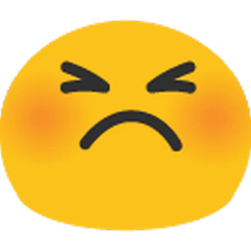 😣 Стикер «Animated Hangouts • Blob Emoji» для Telegram