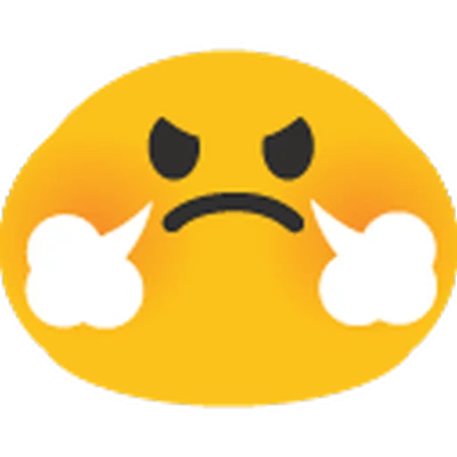 😤 Стикер «Animated Hangouts • Blob Emoji» для Telegram