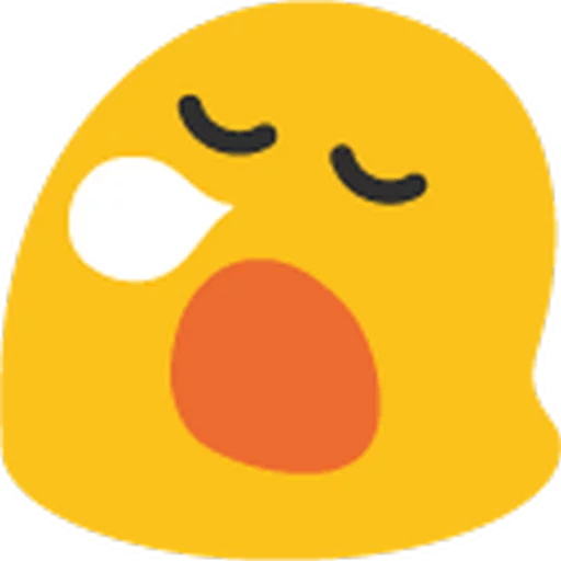 😪 Стикер «Animated Hangouts • Blob Emoji» для Telegram