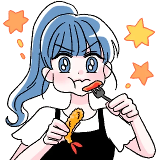 🍖 Стикер «Хани тян» для Telegram