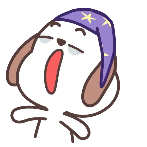 😴 Эмодзи «Hao Pup» для Telegram