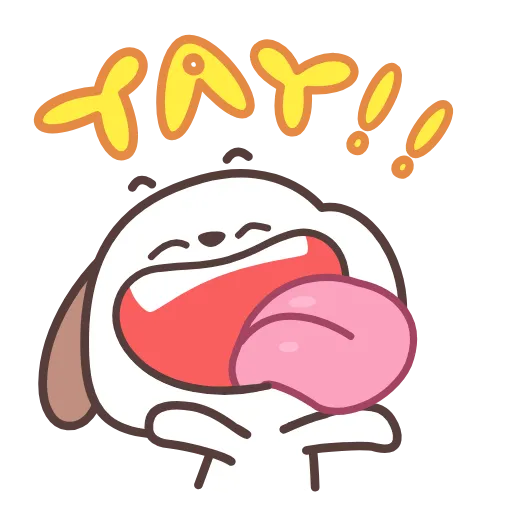 😜 Эмодзи «Hao Pup» для Telegram