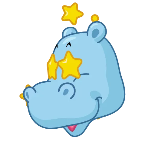 🤩 Стикер «Hippos» для Telegram