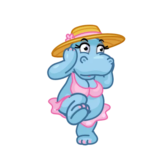 😱 Стикер «Hippos» для Telegram