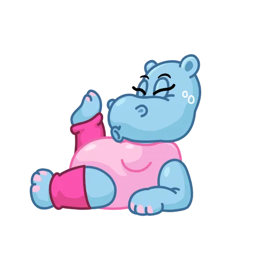 🤸‍♀️ Стикер «Hippos» для Telegram