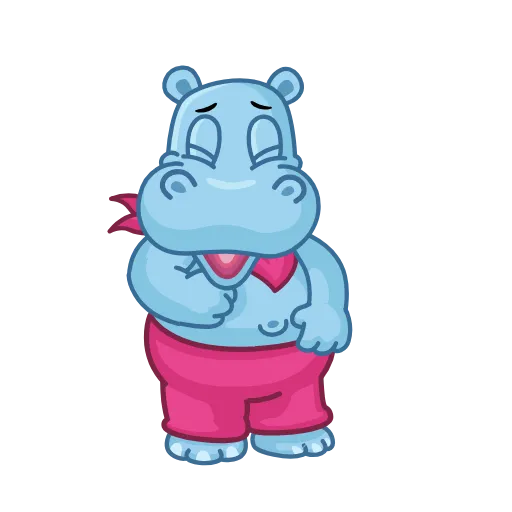 Стикерпак Hippos для Telegram — скачать