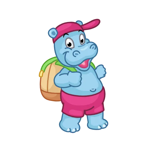 🎒 Стикер «Hippos» для Telegram
