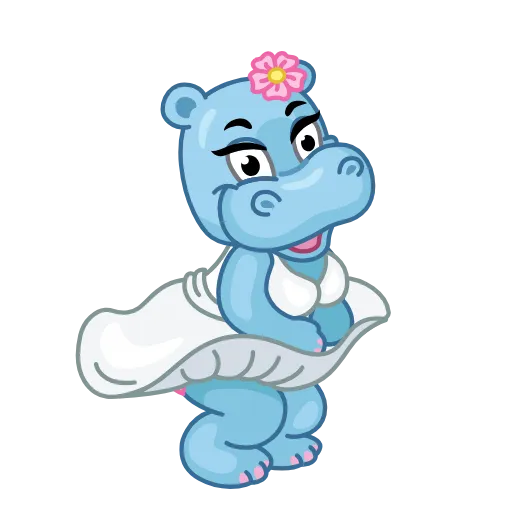 💃 Стикер «Hippos» для Telegram