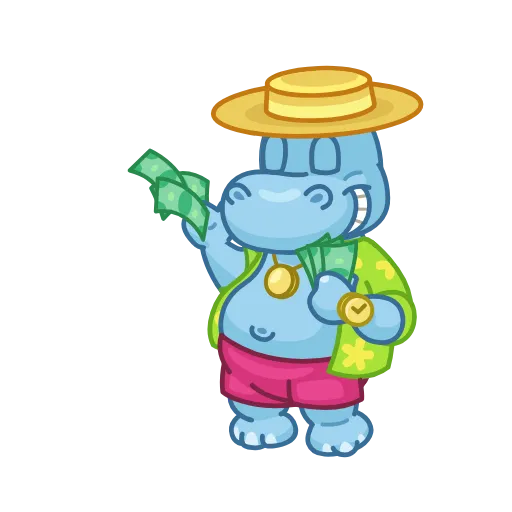 🤑 Стикер «Hippos» для Telegram