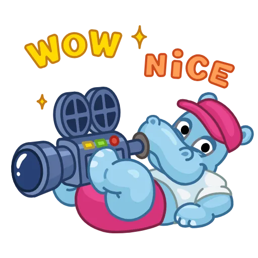 🎥 Стикер «Hippos» для Telegram