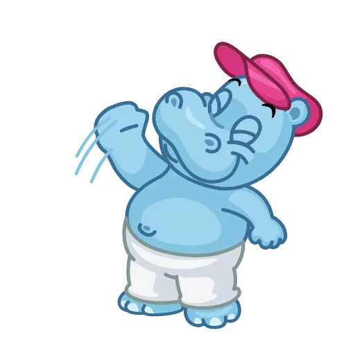 👋 Стикер «Hippos» для Telegram