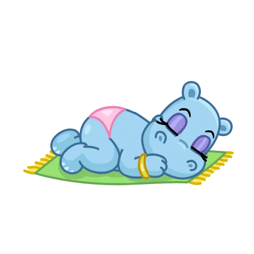 ❤️ Стикер «Hippos» для Telegram