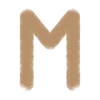 🤩 Эмодзи «Бежевые буквы и иконки» для Telegram