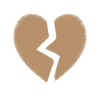 🤩 Эмодзи «Бежевые буквы и иконки» для Telegram