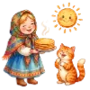 ⭐️ Эмодзи «Веселая Масленица» для Telegram