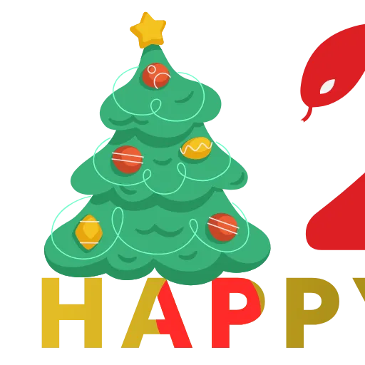 🔤 Эмодзи «New Year 2025» для Telegram