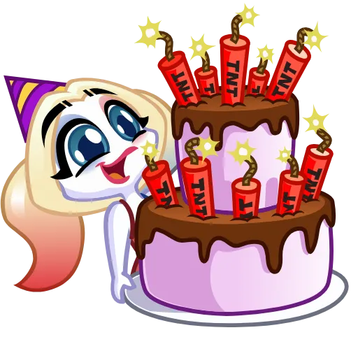 🎂 Эмодзи «Harley Quinn» для Telegram