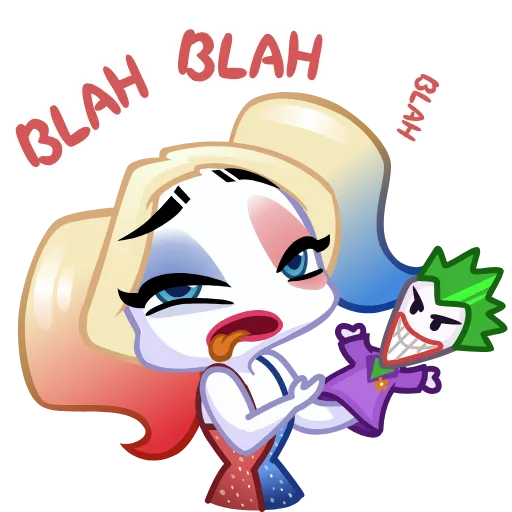 😒 Эмодзи «Harley Quinn» для Telegram