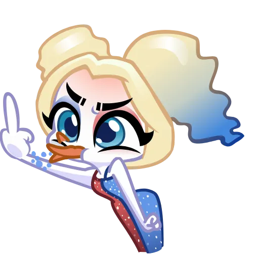 🖕 Эмодзи «Harley Quinn» для Telegram