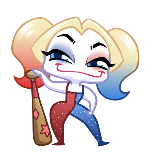 😏 Эмодзи «Harley Quinn» для Telegram