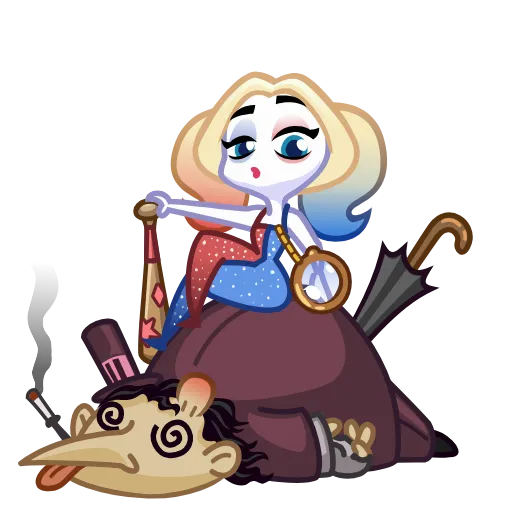 🧐 Эмодзи «Harley Quinn» для Telegram