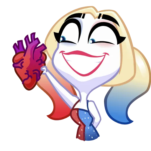 🫀 Эмодзи «Harley Quinn» для Telegram