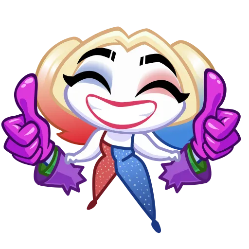 👍 Эмодзи «Harley Quinn» для Telegram
