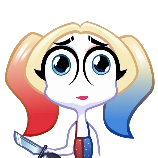 🥺 Эмодзи «Harley Quinn» для Telegram