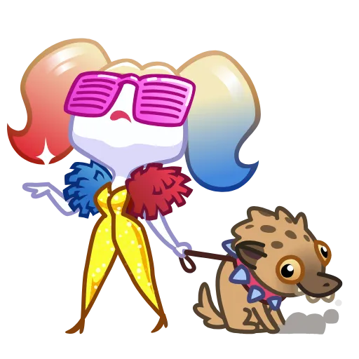 😎 Эмодзи «Harley Quinn» для Telegram