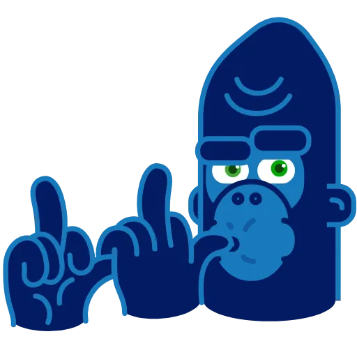 🖕 Стикер «Harry Gorilla» для Telegram