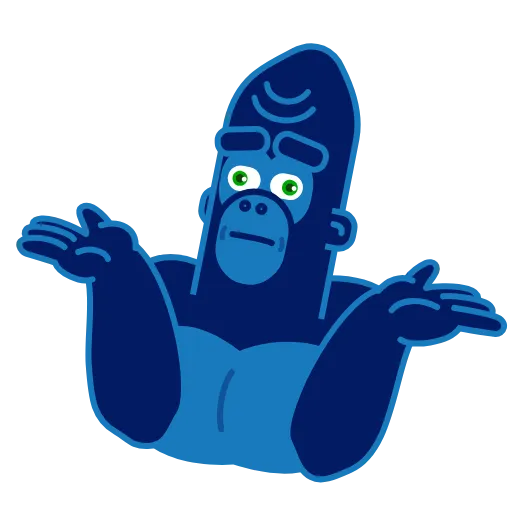🤷‍♂️ Стикер «Harry Gorilla» для Telegram