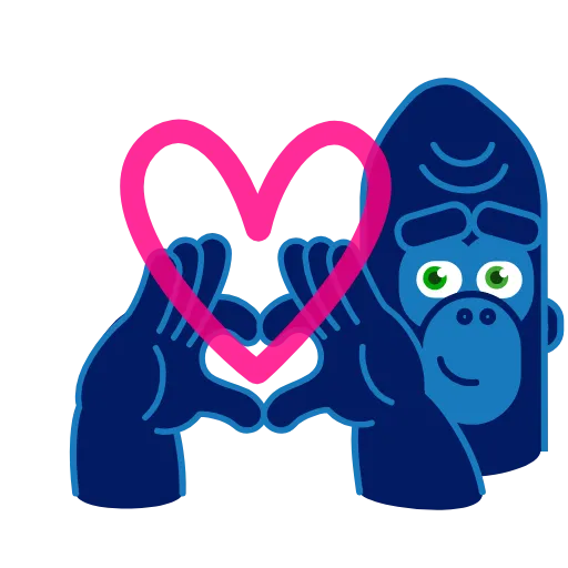 ❤️ Стикер «Harry Gorilla» для Telegram