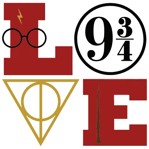 ❤️ Эмодзи «Harry Potter» для Telegram