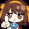 🫵 Эмодзи «Haruhi Suzumiya» для Telegram