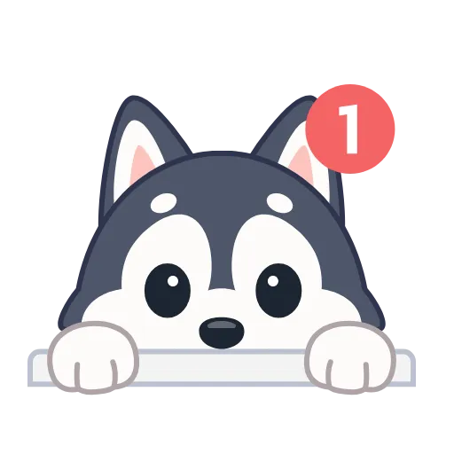 🤩 Эмодзи «Хаски» для Telegram