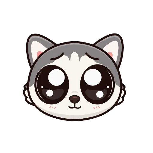 🤩 Эмодзи «Хаски» для Telegram