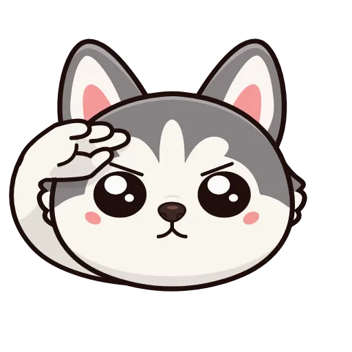 🤩 Эмодзи «Хаски» для Telegram