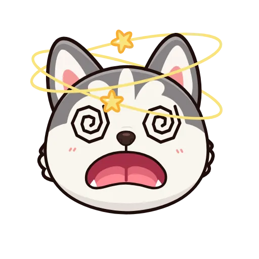 🤩 Эмодзи «Хаски» для Telegram