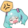 😠 Эмодзи «Hatsune Miku» для Telegram