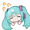 😭 Эмодзи «Hatsune Miku» для Telegram