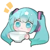 😐 Эмодзи «Hatsune Miku» для Telegram