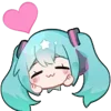 🥰 Эмодзи «Hatsune Miku» для Telegram