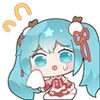 😅 Эмодзи «Hatsune Miku» для Telegram