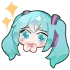 🫠 Эмодзи «Hatsune Miku» для Telegram
